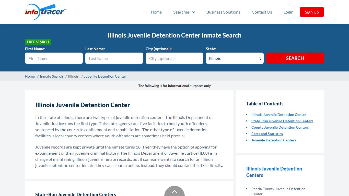Illinois Juvenile Detention Centers Inmate Records Search ...