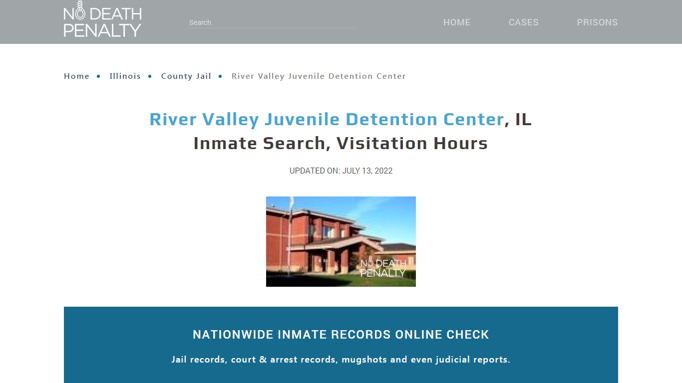River Valley Juvenile Detention Center, IL Inmate Search ...