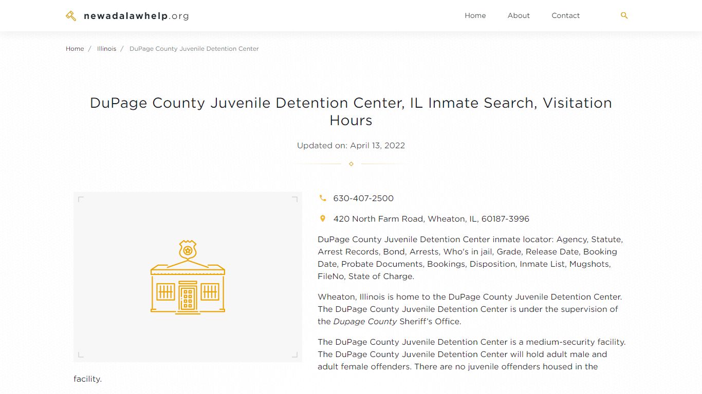 DuPage County Juvenile Detention Center, IL Inmate Search ...